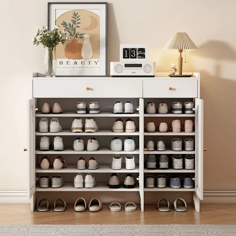 With Seat Storage Shoe Cabinet Luxury Vertical Shelves Hallway Cheap Shoe Cabinets Closet White Gabinete Ornaments Home Decor