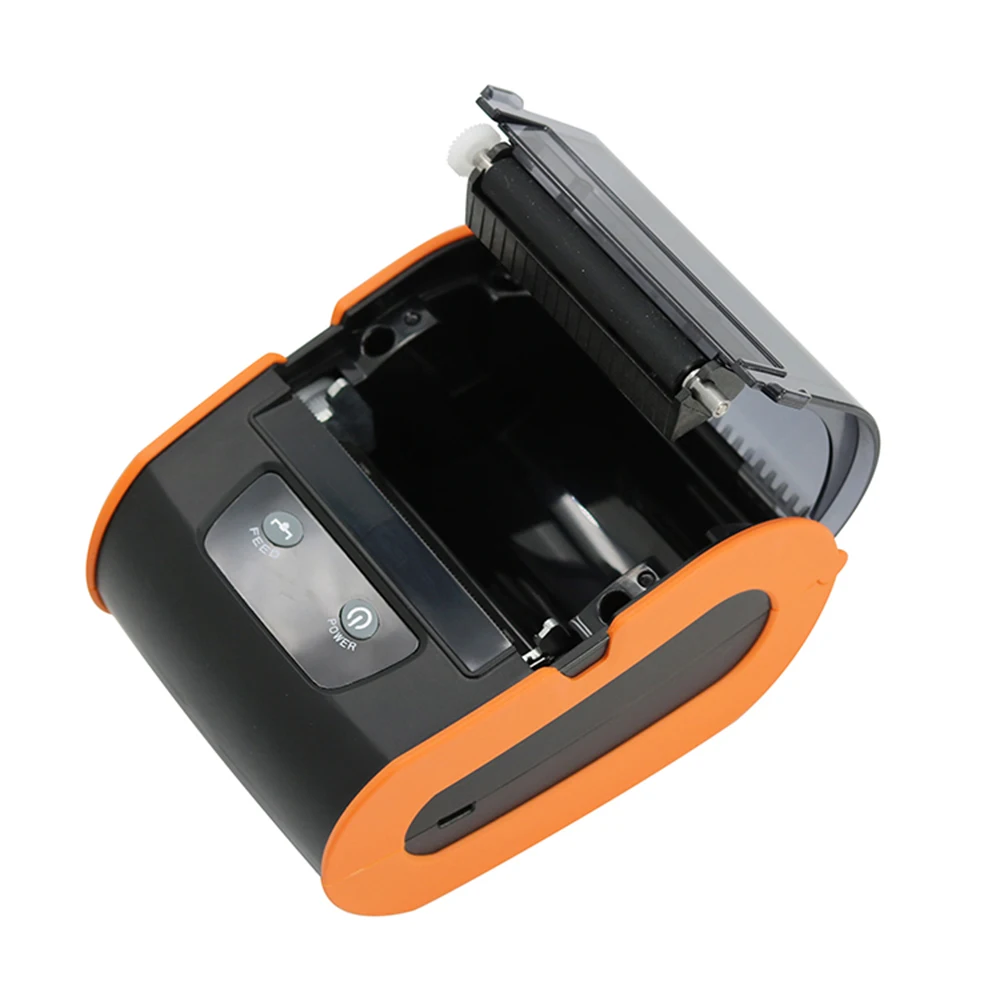 80mm Handy Mini Thermal Receipt Label Printer Wireless Bluetooth Imprimante Portable Thermique with Strap/Belt