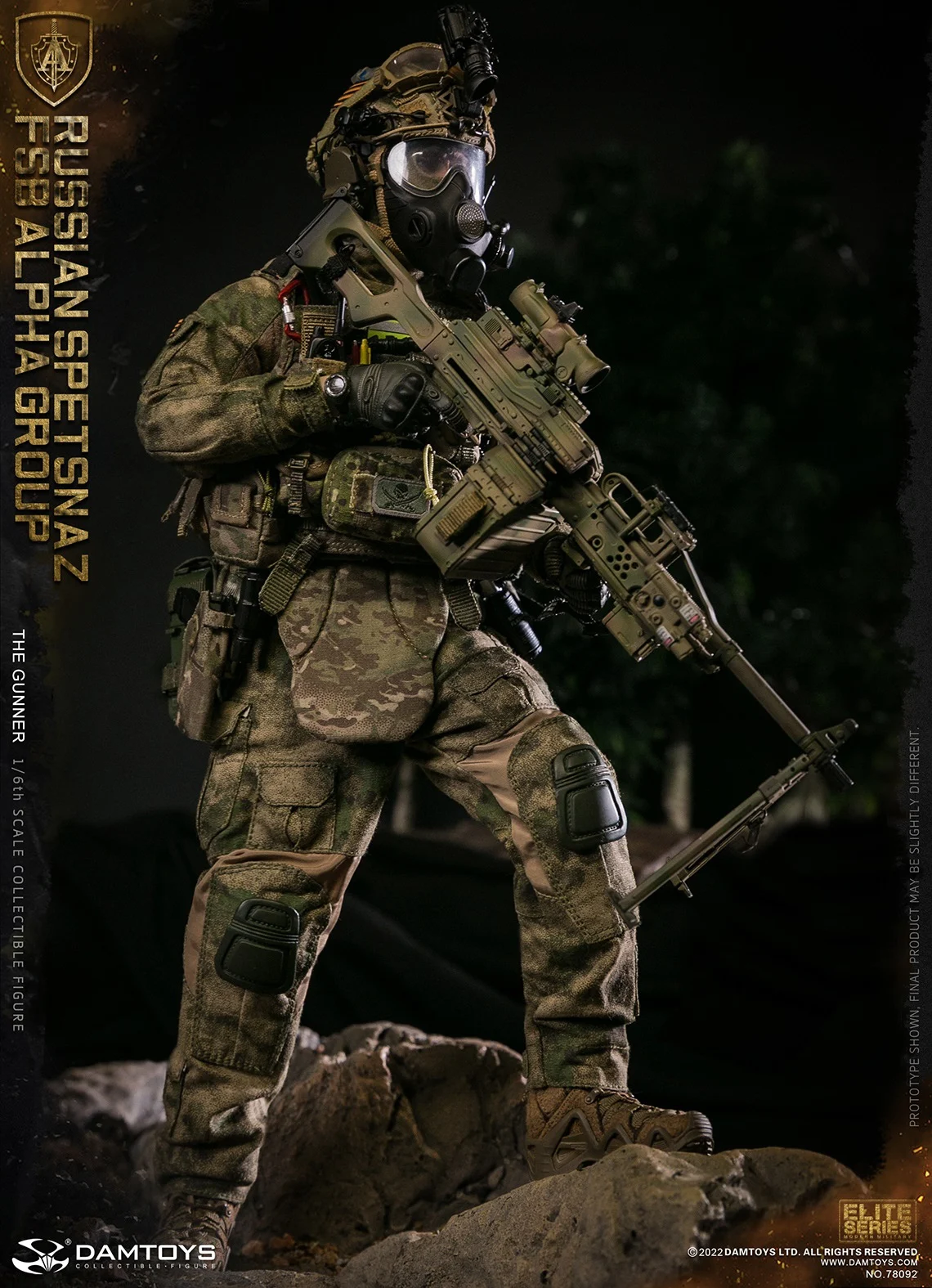 DAMTOYS DAM 78092 1/6 Scale Male Soldier Russian Spetsnaz FSB