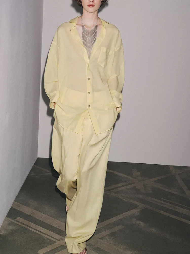 مريح غير رسمي فضفاض طويل Sve بياقة irt المرأة Faion خريف 2025 وصول جديد ملابس متعددة الاستخدامات ملابس المسرح العرقي