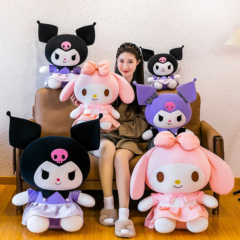 38/55cm Kuromi My Melody Sweet Series Stuffed Plushie Doll Kawaii Toys Cartoon Anime Cute Plush Pillow Girl Birthday Gifts