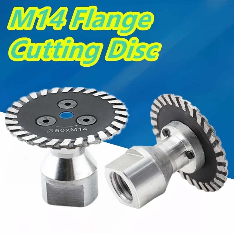 50mm M14 Flange Cutting Disc 2 Inch Ceramic Blade for Granite Marble Ceramic Tiles Steel Mini Carving Detachable Cutting Piece