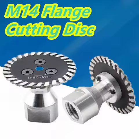 50mm M14 Flange Cutting Disc 2 Inch Ceramic Blade for Granite Marble Ceramic Tiles Steel Mini Carving Detachable Cutting Piece