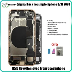 Originele Chassis Voor Iphone 8 8 Plus 11 Terug Glas Behuizing Midden Frame Se 2020 Achterkant Vervanging Met onderdelen Grade A + Geschenken