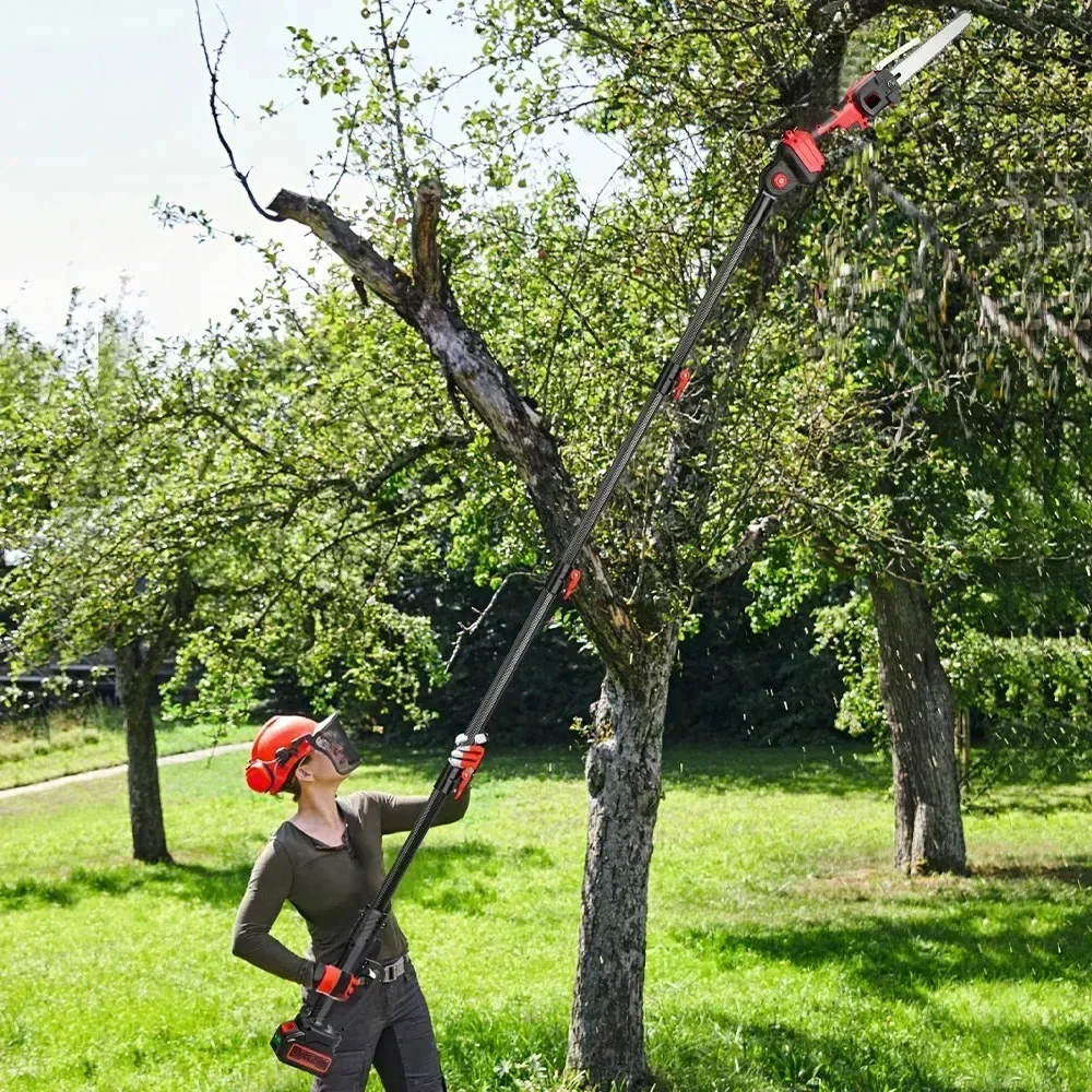 2.25m Brushless Pole Electric Saw Telescoping Cordless Chainsaw High Branch Pruner Garden Pruning Tool for Makita 18v Battery