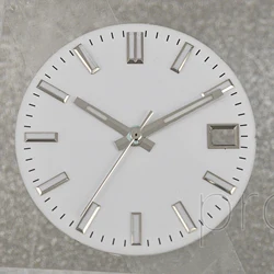 28.5MM NH35 Watch Dial Hands Datejust Sun Stripe Green Luminous Faces Needles Parts for NH35 NH36 Movement Replacements