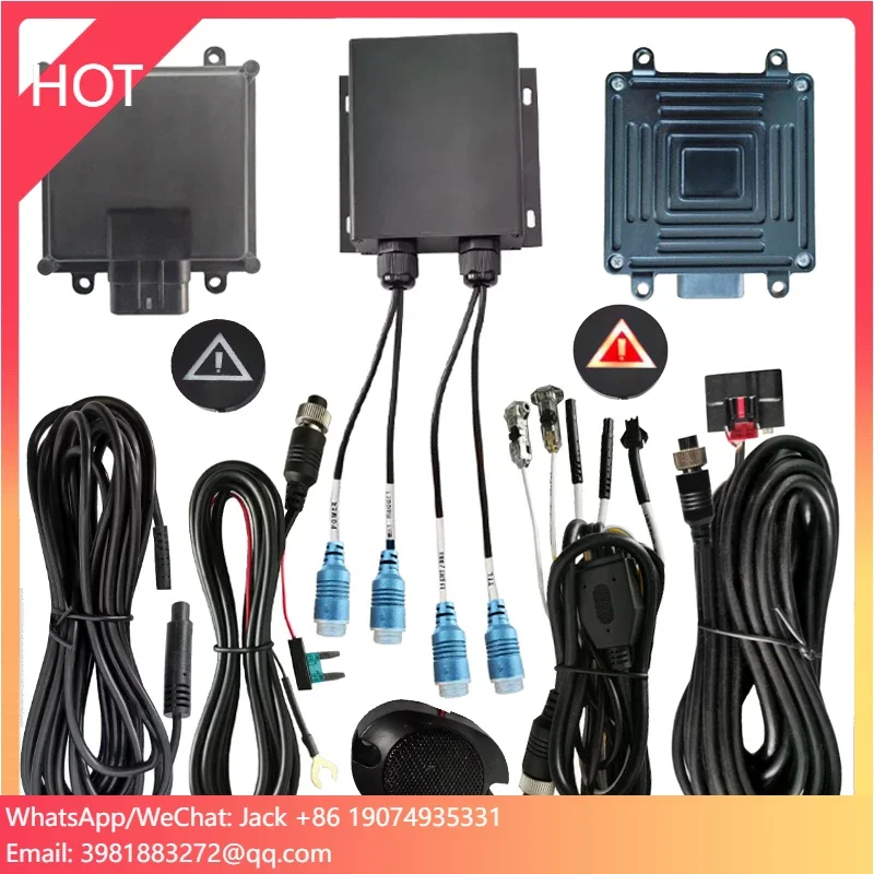 近隣の人物や車両の衝突警告、トラックカメラ、死角検知システム