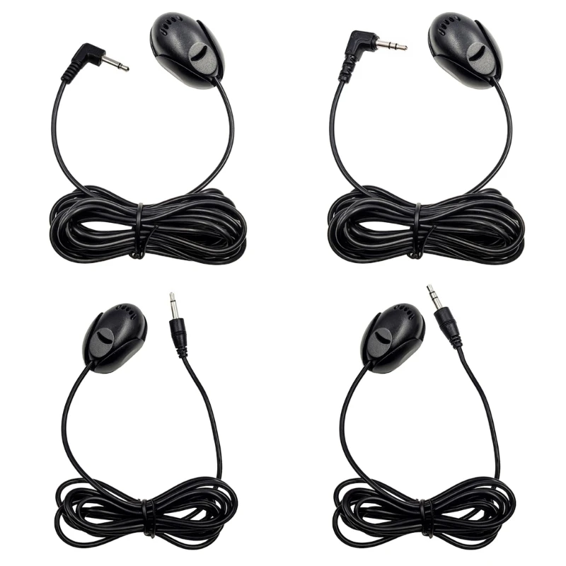 Car Microphone Mini 3.5mm Wired Microphone for Car Stereo Audio hands-free Mic For DVD Radio Player Paste Type Mini Mic