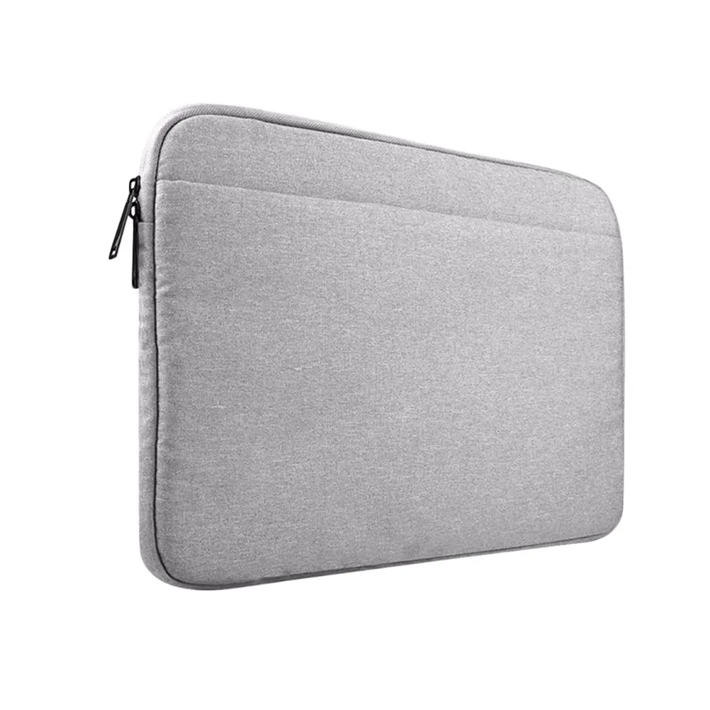 

15.6 Inch Laptop Sleeve Grey for Notebook Cover Shock Absorption Scratch Resistant Dual Zipper Secure Fit Modern