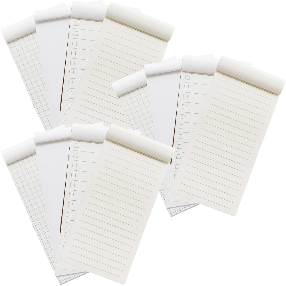 

12 Pcs Small Notepad Pads Portable Pocket Notebook Spiral Unlined Tear Off Sheets Memo Pad To Do List School Office Travel Diary