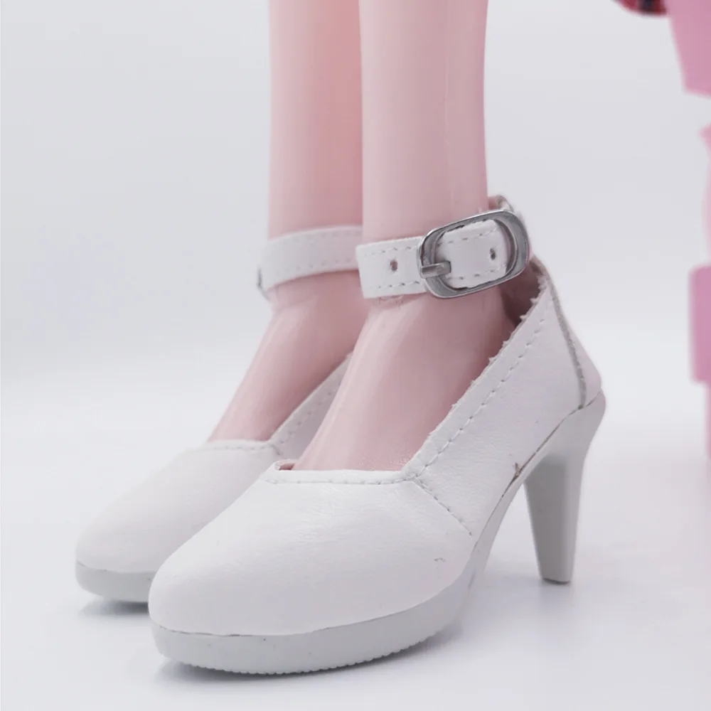 60cm Doll Boots Shoes for 1/3 BJD Doll Salon Doll Heel Girl Doll Toy Accessories 18 Inch Doll Shoes White Flat Boots