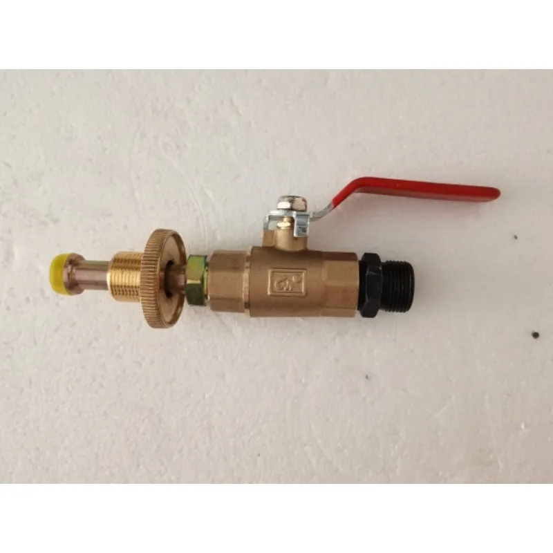 Liquefied gas air pump ball valve switch large flow handwheel switch connecting cylinder