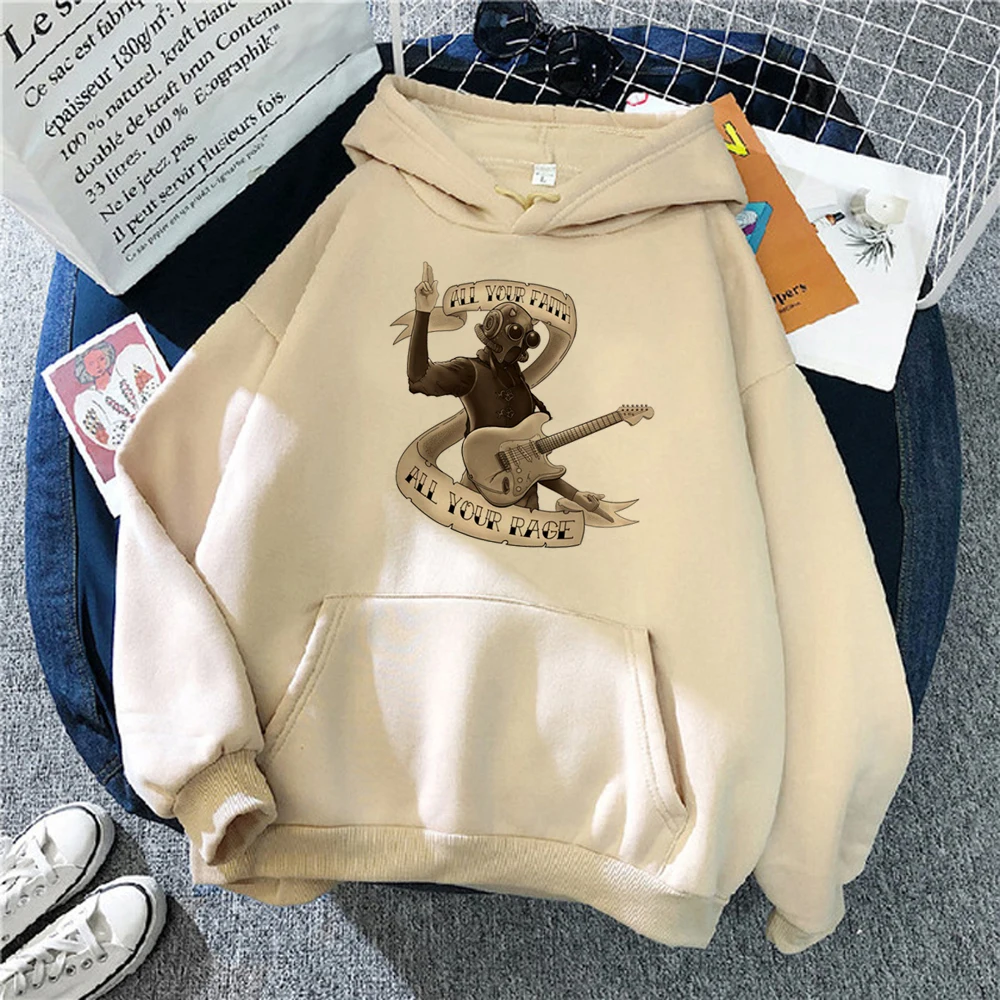 Ghost Band hoodies women sweat y2k Winter Fleece vintage clothing female 90s pulls