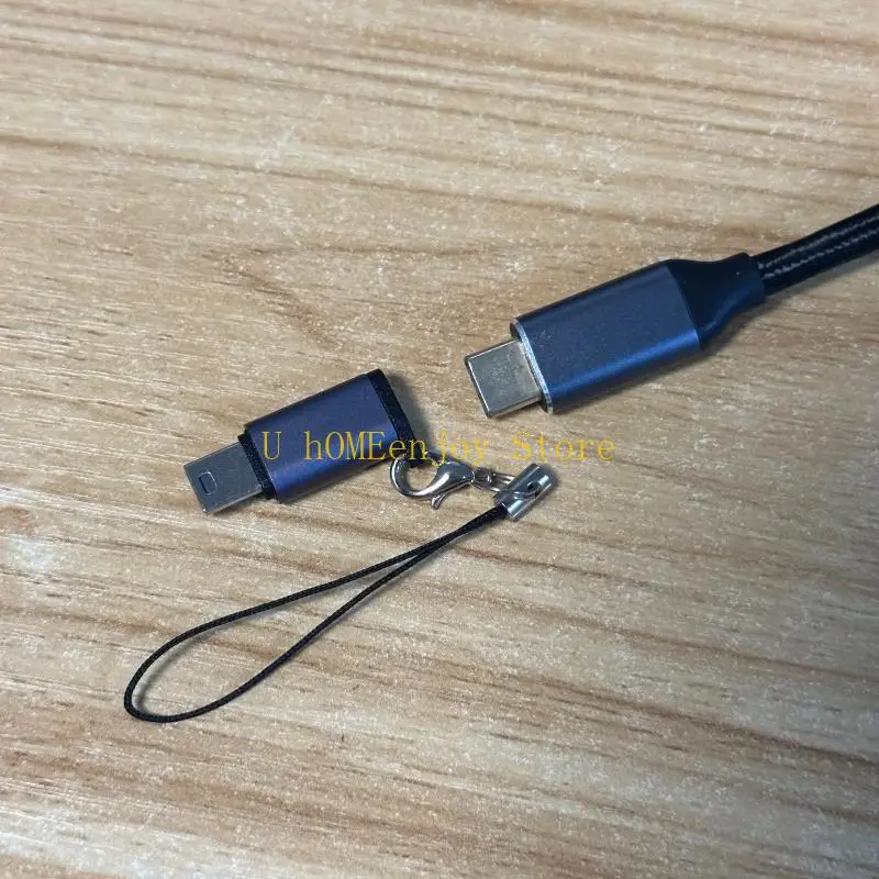 B0KF Type-C to Mini USB Adapter Female to Male Conversion Converter Support Data Sync