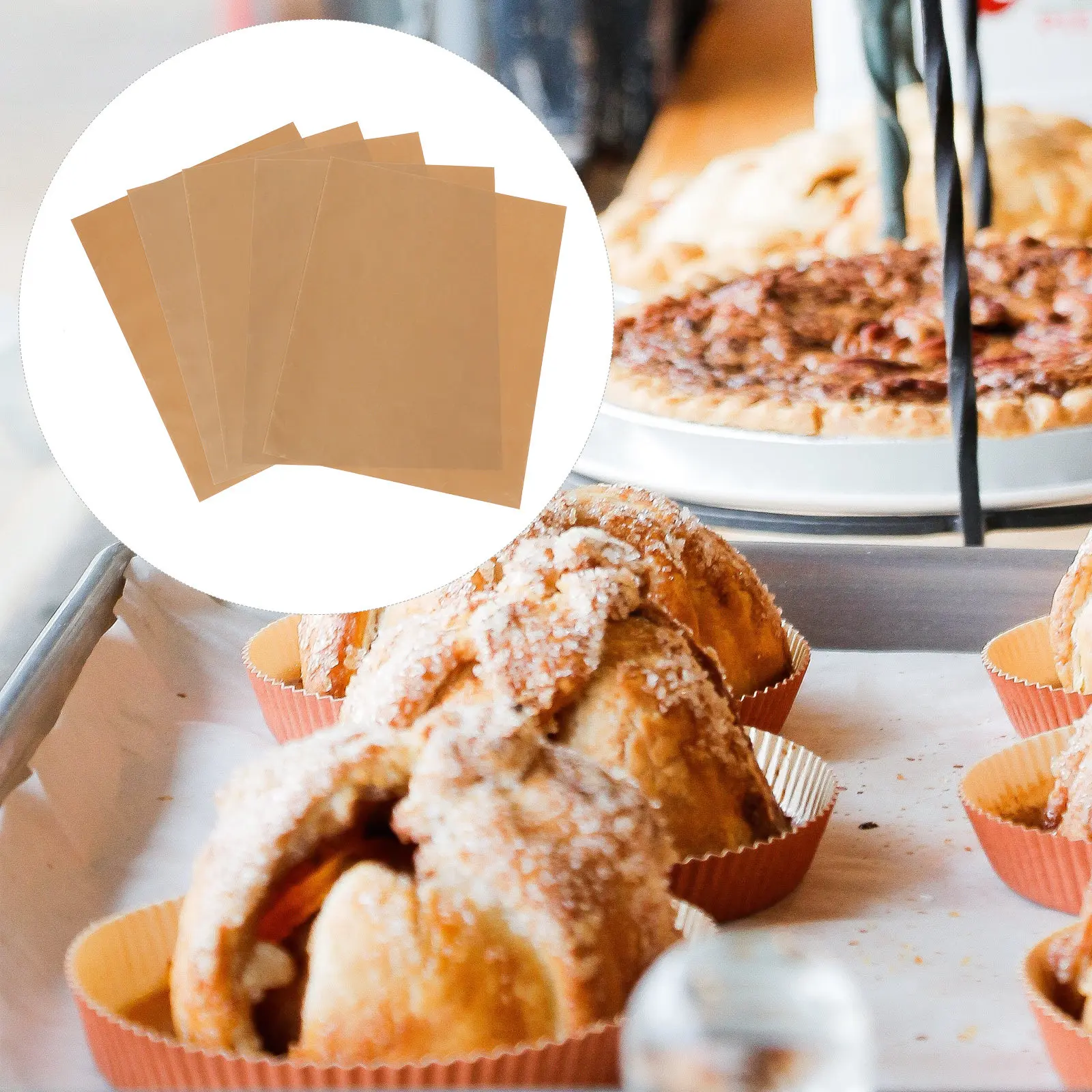 

5Pcs Multi-Function Heat Press Mat Fiberglass Material High-Temperature Resistant Non-Slip Baking Pad for Crafting Sewing