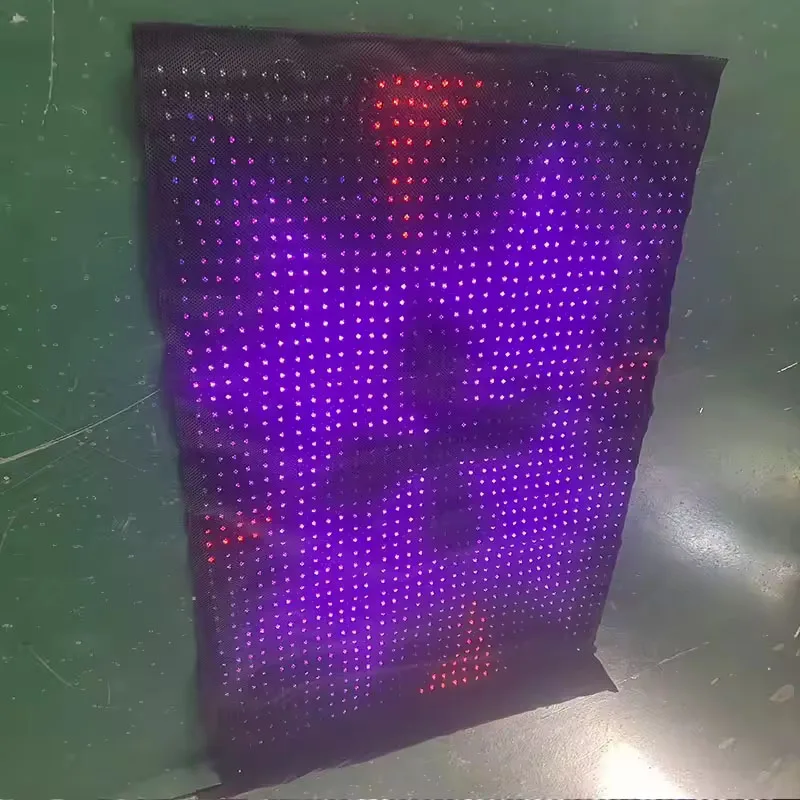Dynamic Digital Signage Video Animation Flag LED Magic Blanket Magic Mesh for Drones Flying Show view 5