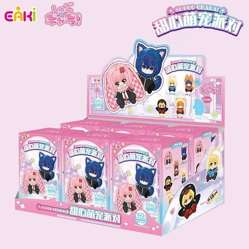 

2026 Genuine EAKI SHUGO CHARA Cute Pet Party Plush Blind Box Anime Figure Hinamori Amu Tsukiyomi Ikuto Doll Toys bag pendant