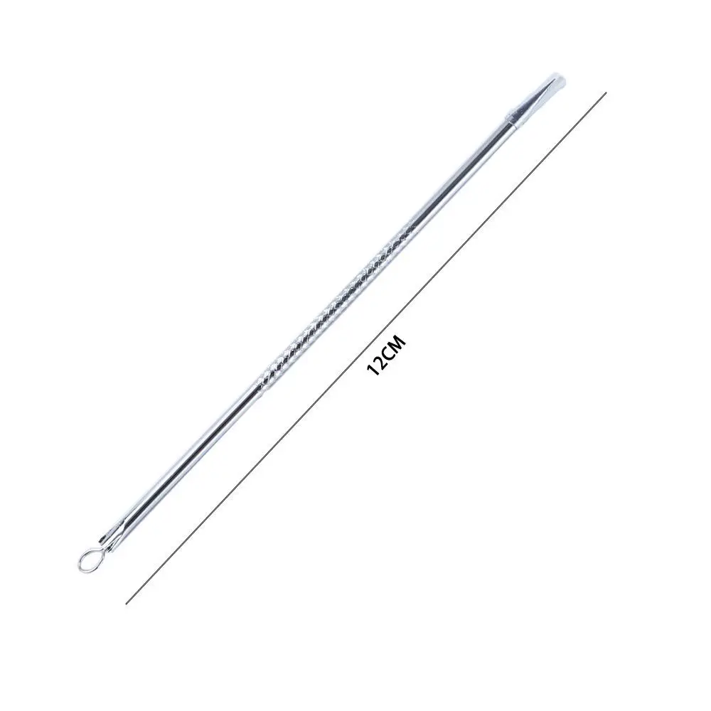 Strumento di bellezza per la pulizia dei pori in acciaio inossidabile da 12 Cm Comedone Acne Blemish Extractor brufoli rimozione dei punti neri