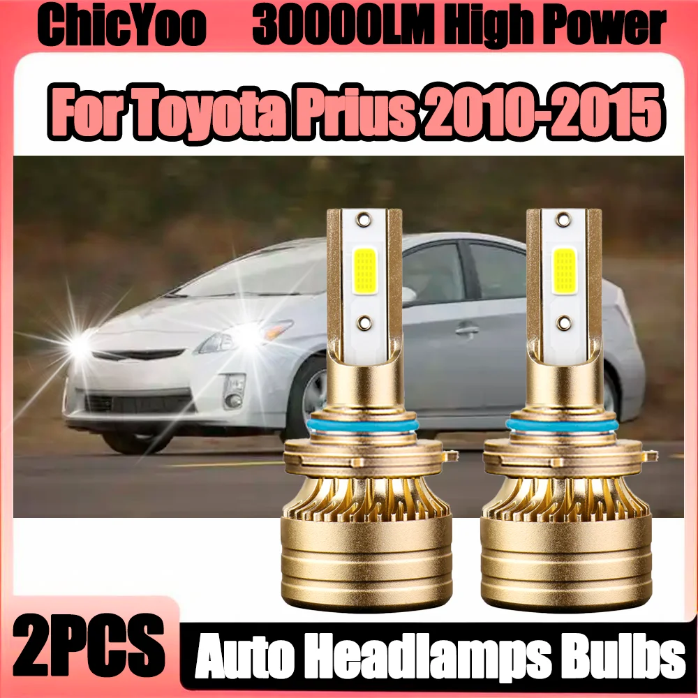 

2PCS 150W 9005 Auto Headlamps Bulbs 30000LM LED Car Headlights 6000K Super White Plug and Play 12V For Toyota Prius 2010-2015
