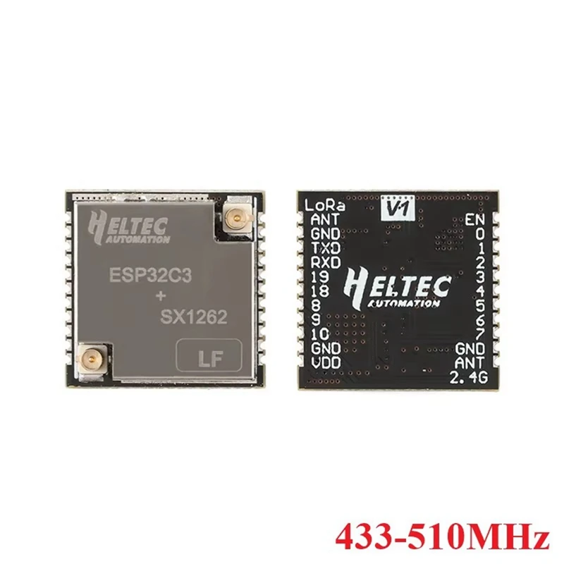 H ELTEC AUTOMATION HT-CT62 ESP32C3 SX1262 Lora Node Module Bluetooth Lora Lorawan Node Wifi وحدة لاسلكية