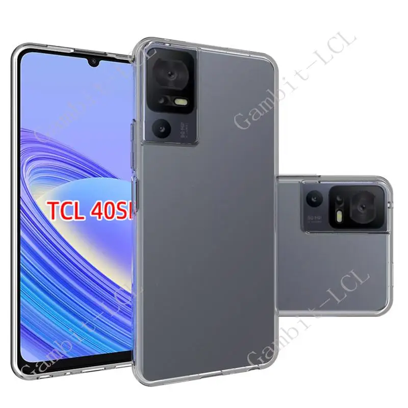 Anti-Falling Case For TCL 40 SE Soft Silicone TPU Original Shockproof Back Cover ON TCL40 XL TCL40XL 40XL TCL40SE  40SE Shell