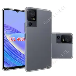 Anti-Falling Case For TCL 40 SE Soft Silicone TPU Original Shockproof Back Cover ON TCL40 XL TCL40XL 40XL TCL40SE  40SE Shell