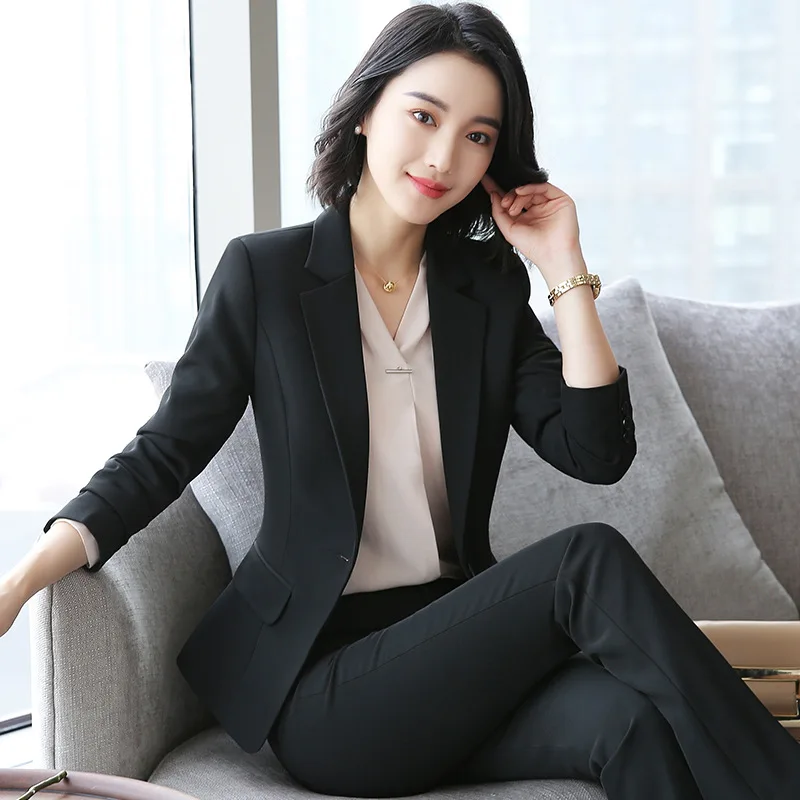 Business Wear Suit Women's Autumn 2023 New Fashion Elegant Business Suit Formal Wear Female Work Clothes Interview Three-Piece S