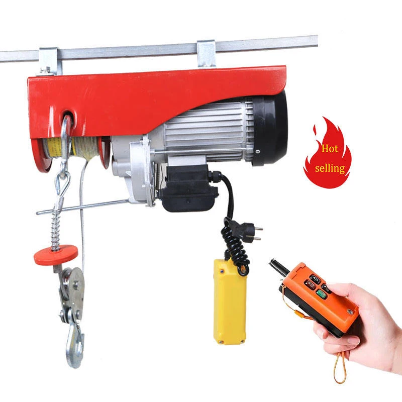 Electric Hoist 220V Home Use Lifting Machine Small 1 Ton 0.5 Ton Renovation Winch Elevator Crane for Decoration