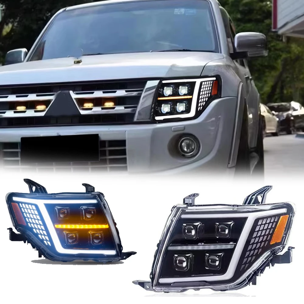 

Горячая новинка: Светодиодные фары для Mitsubishi PAJERO V97 V87 V93 09-21, светодиодные ДХО, комплект фар, сигнальные автоаксессуары, модифицированные лампы