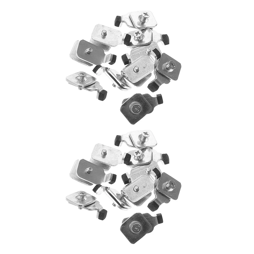 

20Pcs Curtain Track Replacement Plugs End Stop Iron Curtain Rail Accessories Secure Sliding Curtains for Window Ceiling