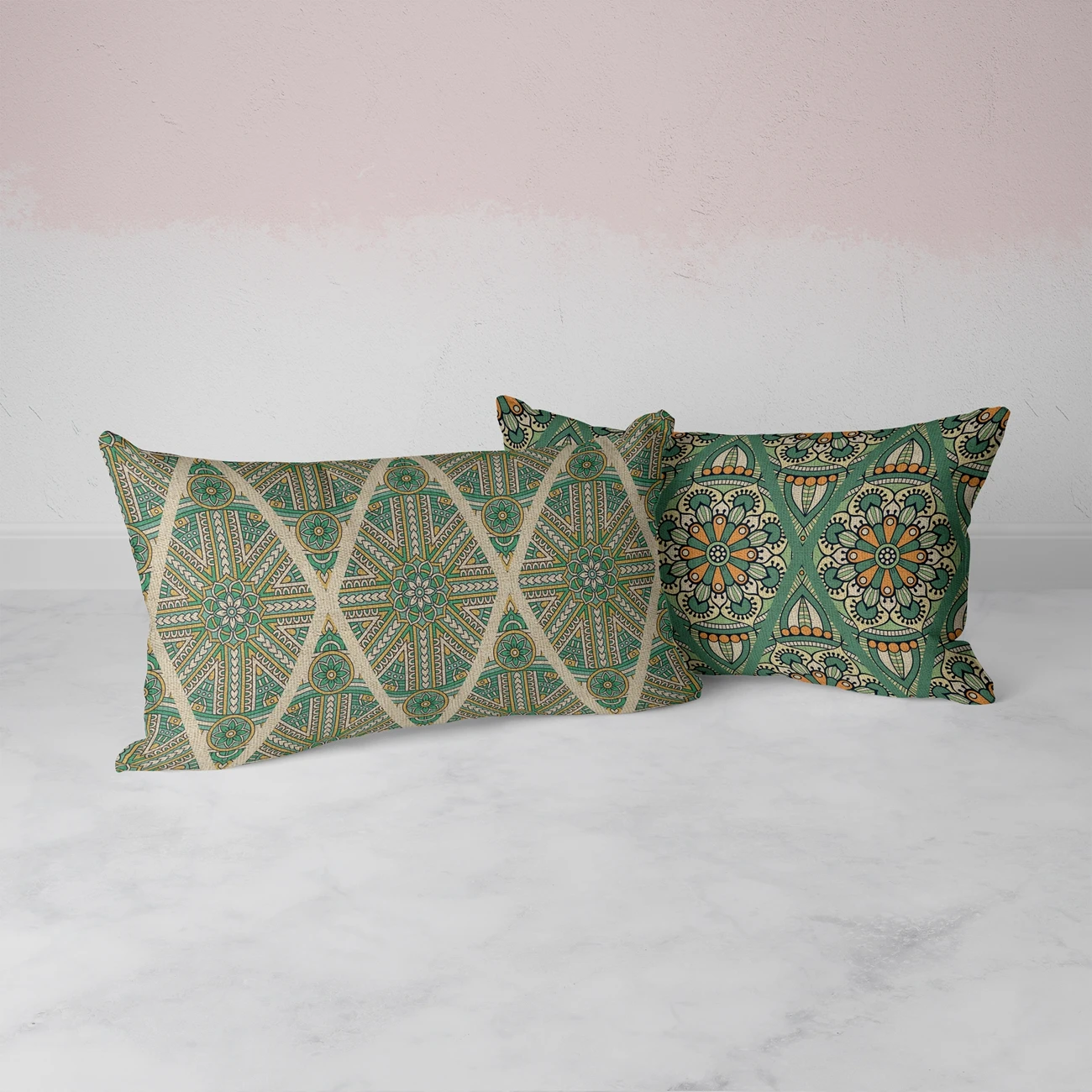 Ornament Beautiful  Indian Throw Pillow Boho Bohemia Cushion Cover Home Sofa Chair Decorative Living Room Decor rectangle 30*50