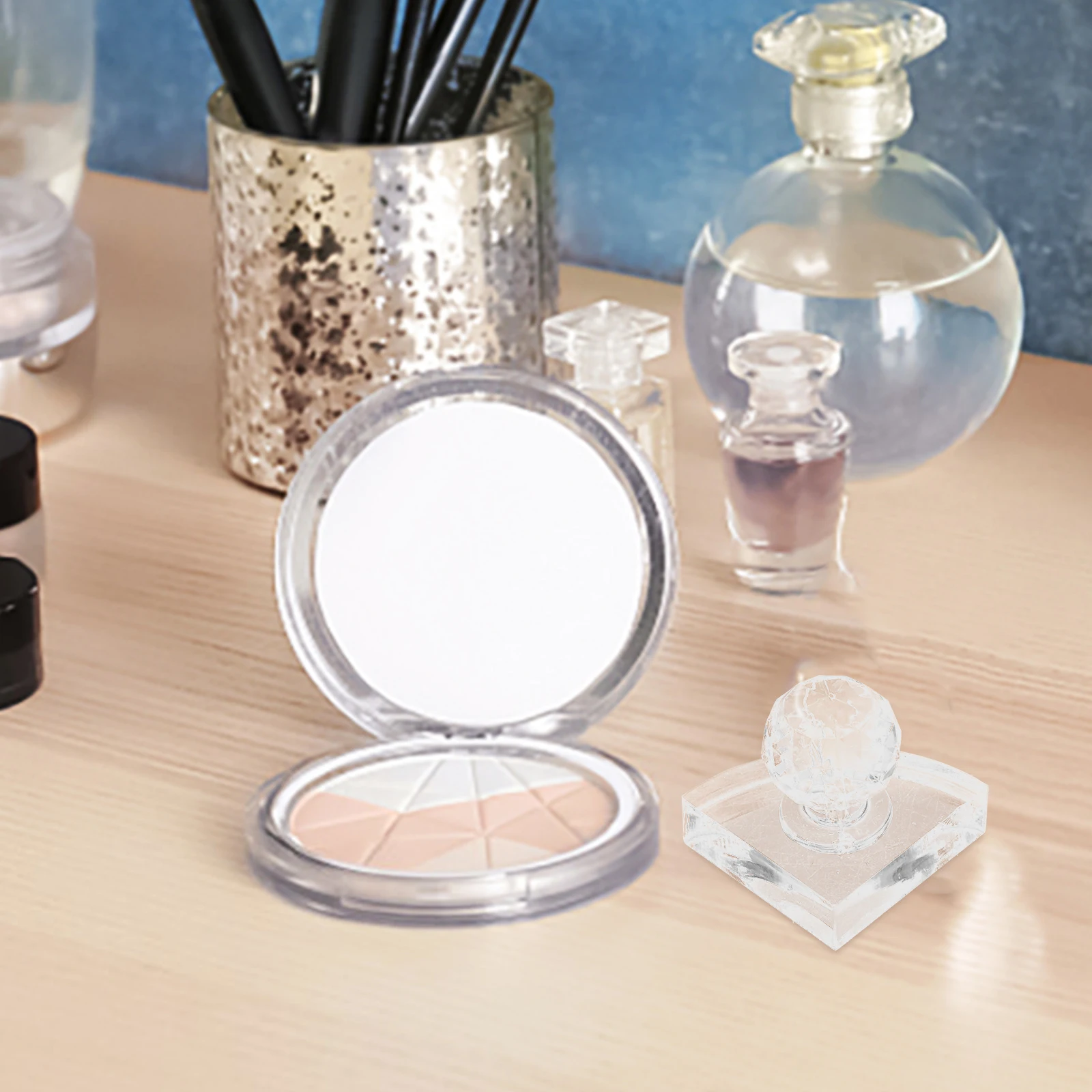 Ferramenta de pressão de sombra, carimbo de pó compacto, aparelho de maquiagem, ferramenta de reparo de blush, selo prensado, faça você mesmo, carimbo de blush