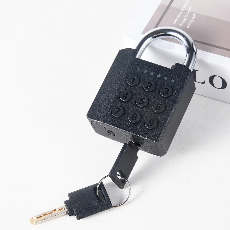 Smart Fingerprint Padlock Household Anti-theft Lock Courtyard Door Dormitory Cabinet Electronic Lock Dustproof and Waterproof