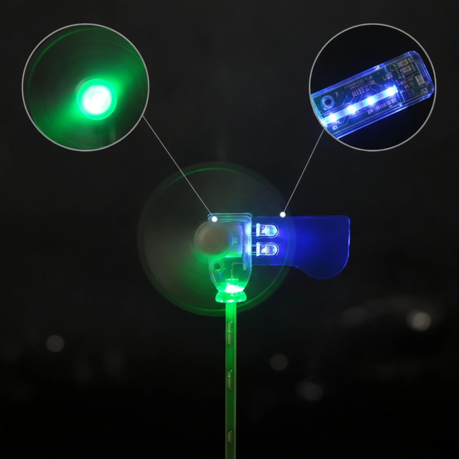 Wind Turbine with LED Translucent Micro Wind Turbine Micro Generator Motor Complete Model Futuristic for Students, Desk