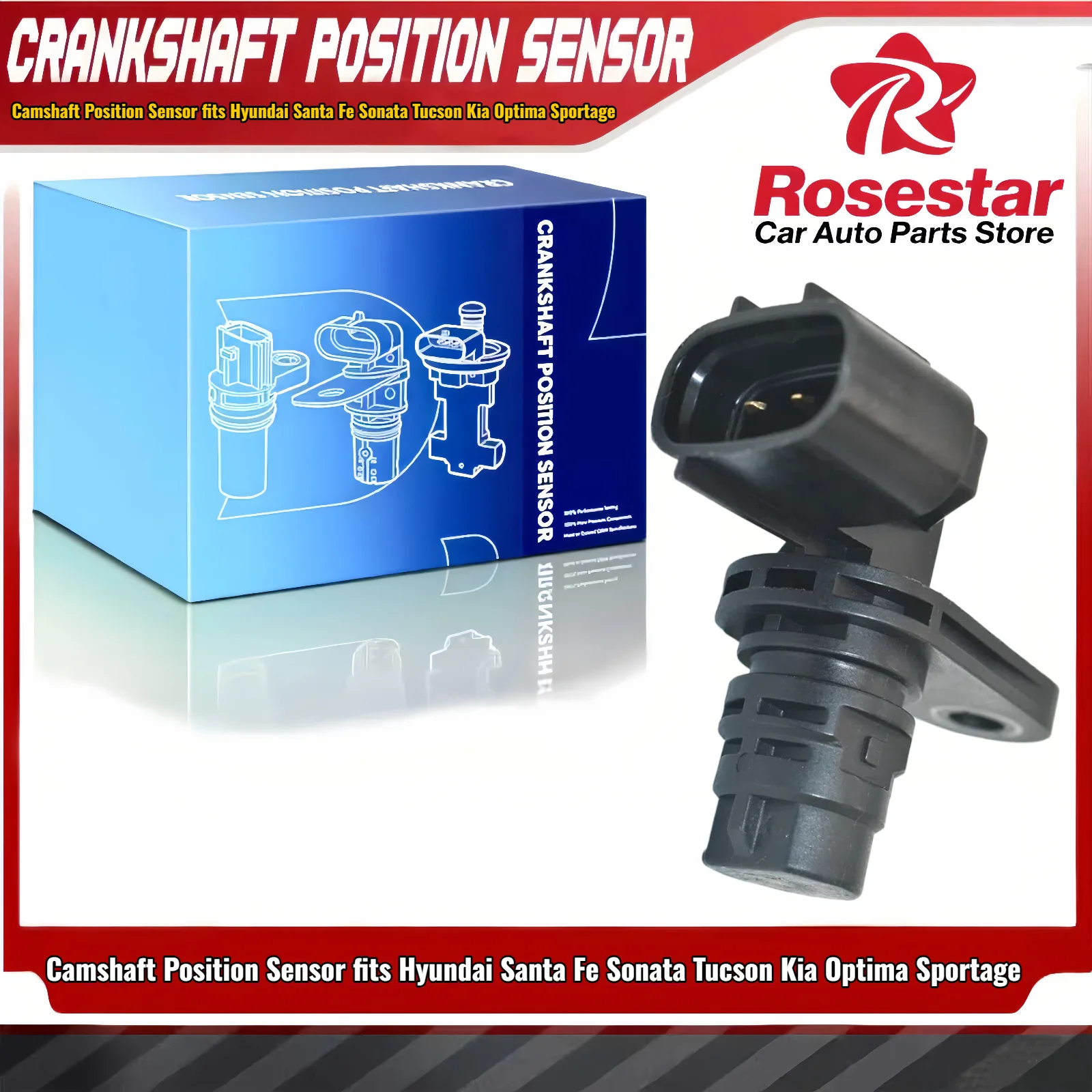 

NEW 39350-25010 Camshaft Position Sensor fits HYUNDAI Santa Fe Sonata KIA Optima PC719 3935025000
