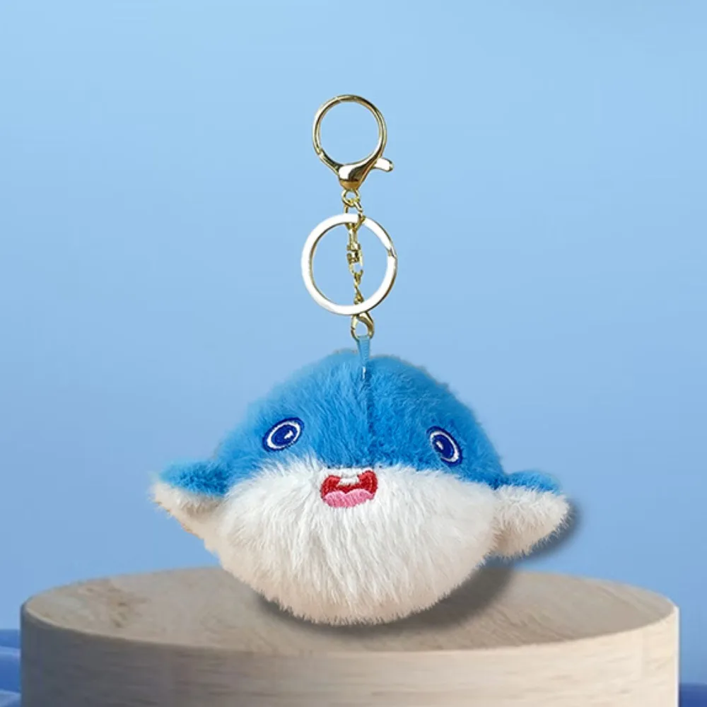 

Turtle Ocean Animal Plush Keychain Starfish Octopus Plush Whale Keychain Fluffy Simulation Animal Whale Small Pendant