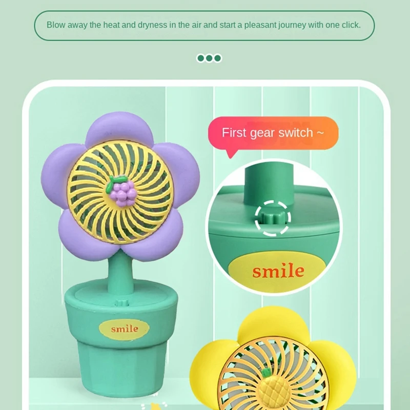 พัดลมมือถือขนาดเล็กชาร์จผ่าน USB แบบพกพาพัดลมมือถือเล็กพัดลมขนาดเล็กสไตล์น่ารักสำหรับเป็นของขวัญใช้ในบ้าน