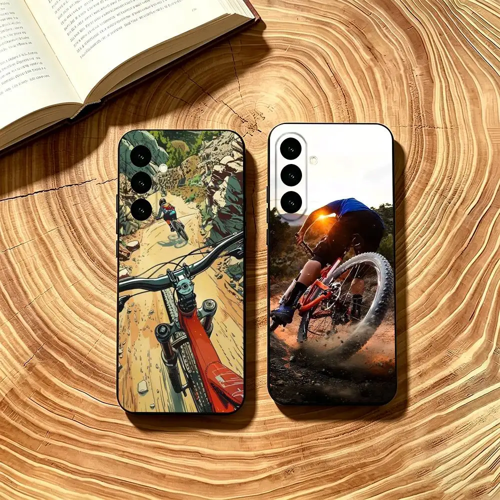 Mountain B-biking Phone Case Soft black For Samsung Galaxy A73,A72,A71,A70,A53,A52,A51