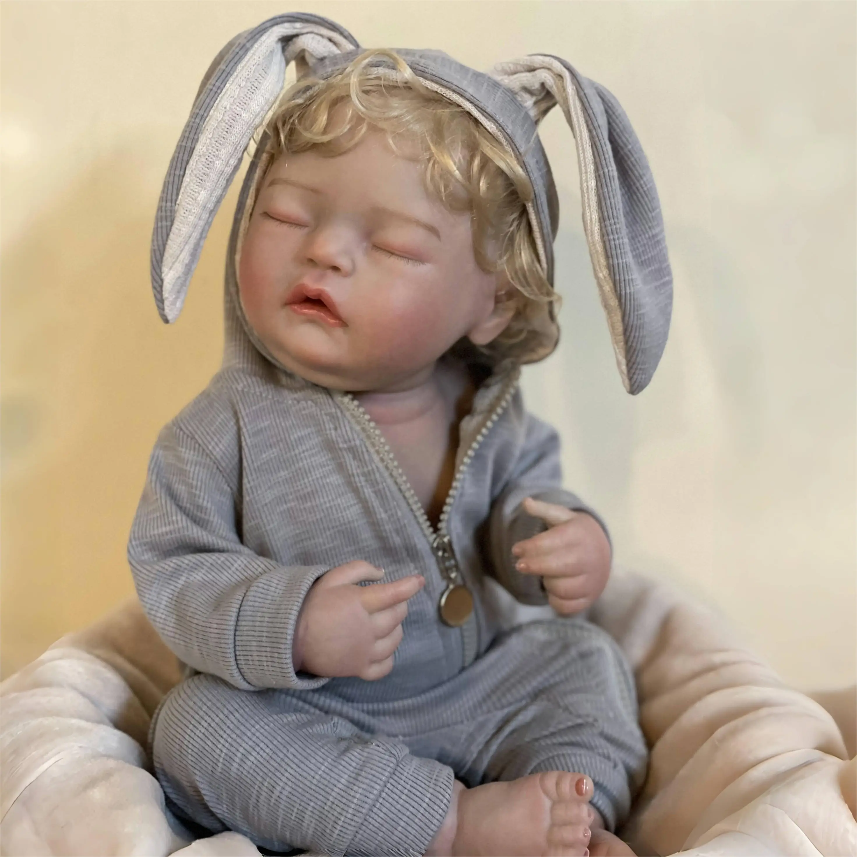 

48CM Sleeping Bebe Reborn Dolls Waterproof Full Body Silicone Vinyl Doll Handmade Painted Doll Toys For Kids Gift Muñecas