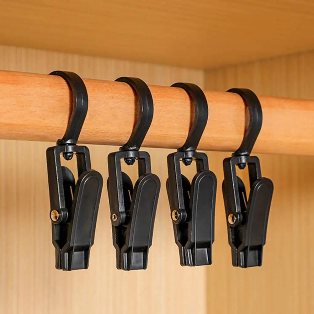 Pinzas para colgar ropa portátiles, pinzas multifuncionales de plástico a prueba de viento para calcetines, ropa interior, pantalones para viaje a casa O6k3