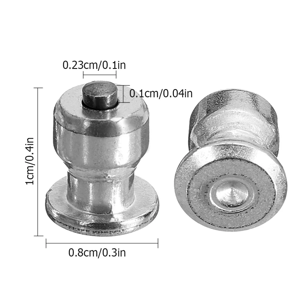 ﻿   สตั๊ดยางรถยนต์สำหรับฤดูหนาว 100 ชิ้น ขนาด 8x10 มม. สกรูติดยางกันลื่นสำหรับหิมะ ใช้ได้กับล้อรถ ATV รถจักรยานยนต์ และรองเท้า