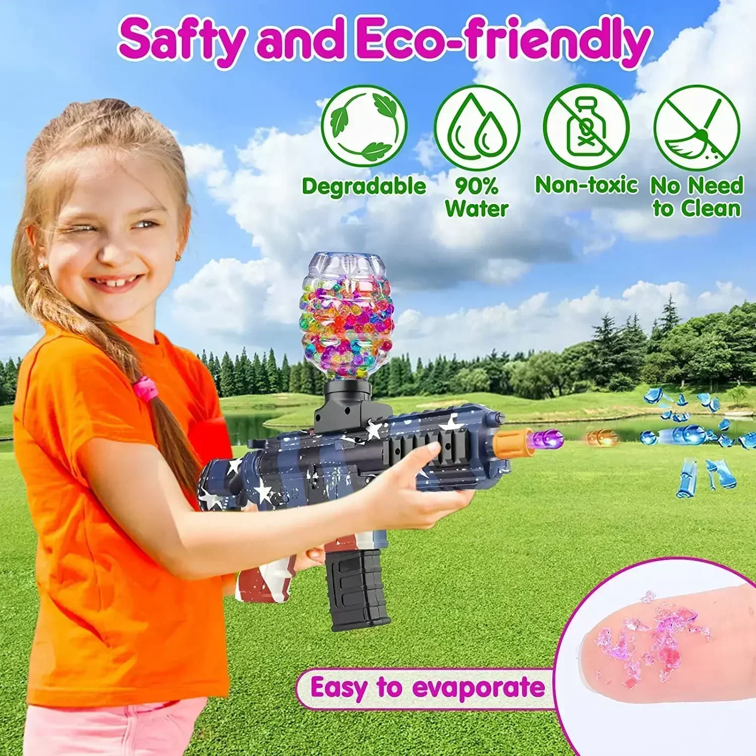 YY50000Pcs, barro de suelo de cristal mágico, juguete colorido transparente para niños, cuentas de agua, flores para niños que crecen, bolas de hidrogel de agua
