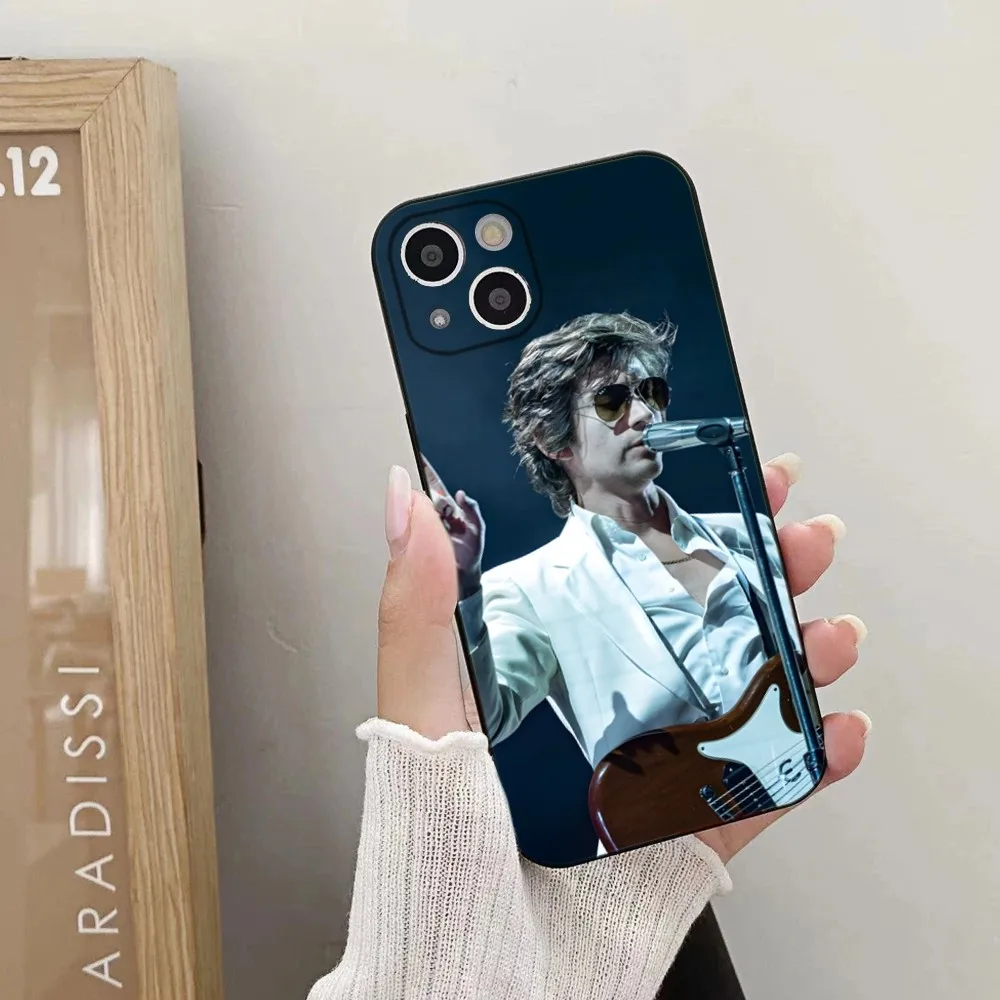 Rock Alex Turner Phone Case For iPhone 15,14,13,12,11 Plus,Pro,Max,XR,XS,X,7,8 Plus,SE,Mini Silicone Soft