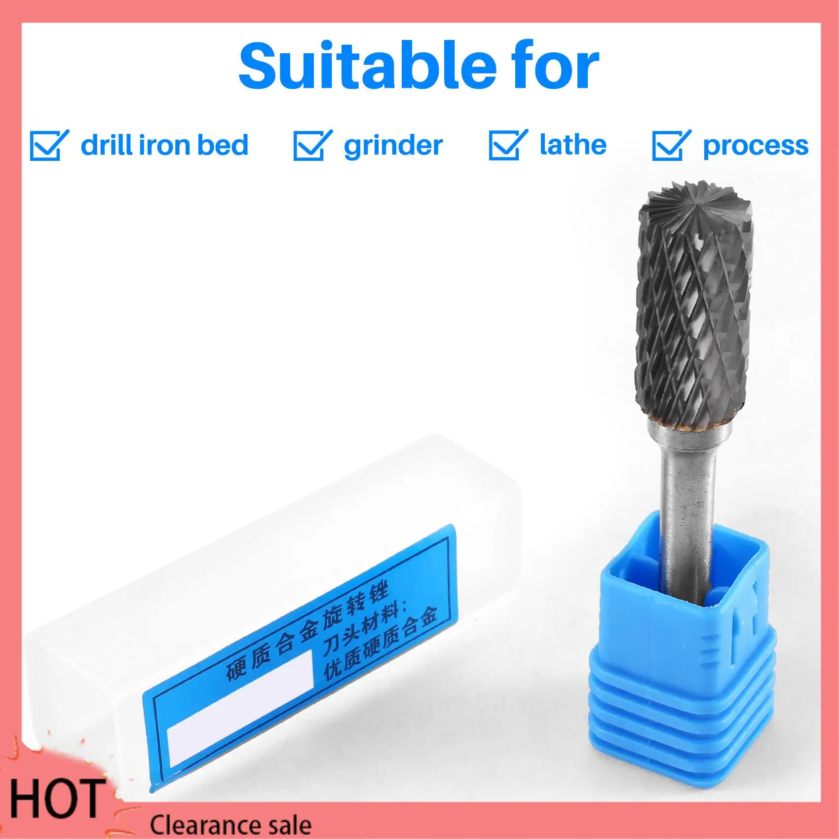 

A88Z Tungsten Carbide Burr Double Cut Rotary Tool Die Grinder Bits,1/4 Inch Shank,For Wood Carving,Metal Working,Grinding