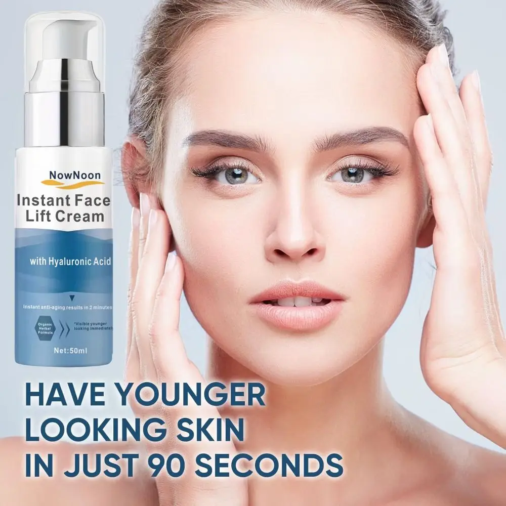 met Hyaluronzuur Instant Face Lift Cream Aanscherping Zichtbaar Verstevigende Losse Verslapping Huid Tijdelijke Huidverstrakkingscrème