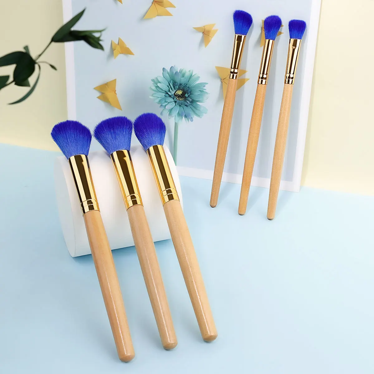 6-10 個のメイクブラシセット女性用化粧品コンシーラーまつげブラッシュルースパウダーアイシャドウソフトふわふわブレンド美容ツール