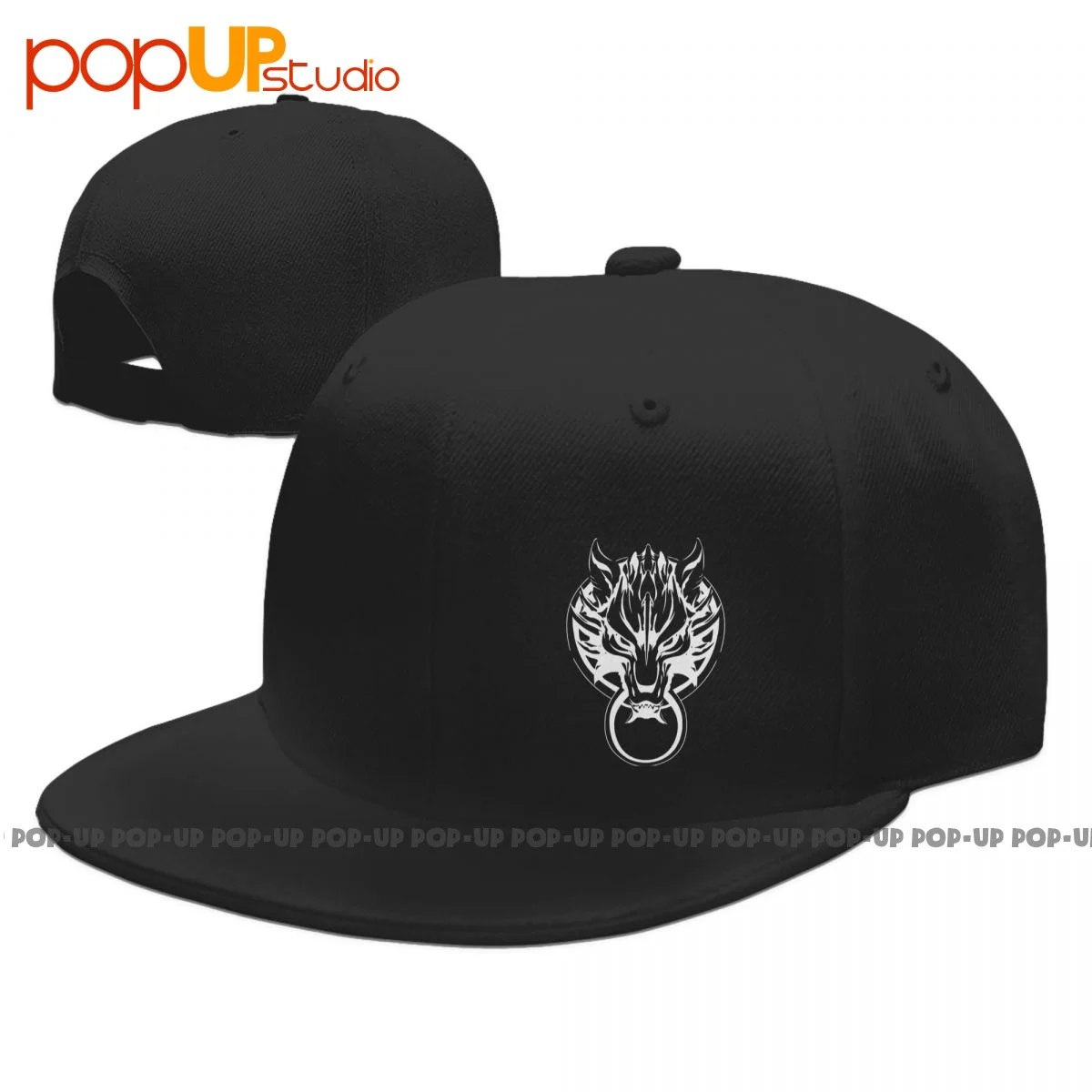 Retro Final Fantasy 7 Cloud Fenrir Wolf Ff7 Remake Snapback Cap All-Match Streetwear Baseball Caps