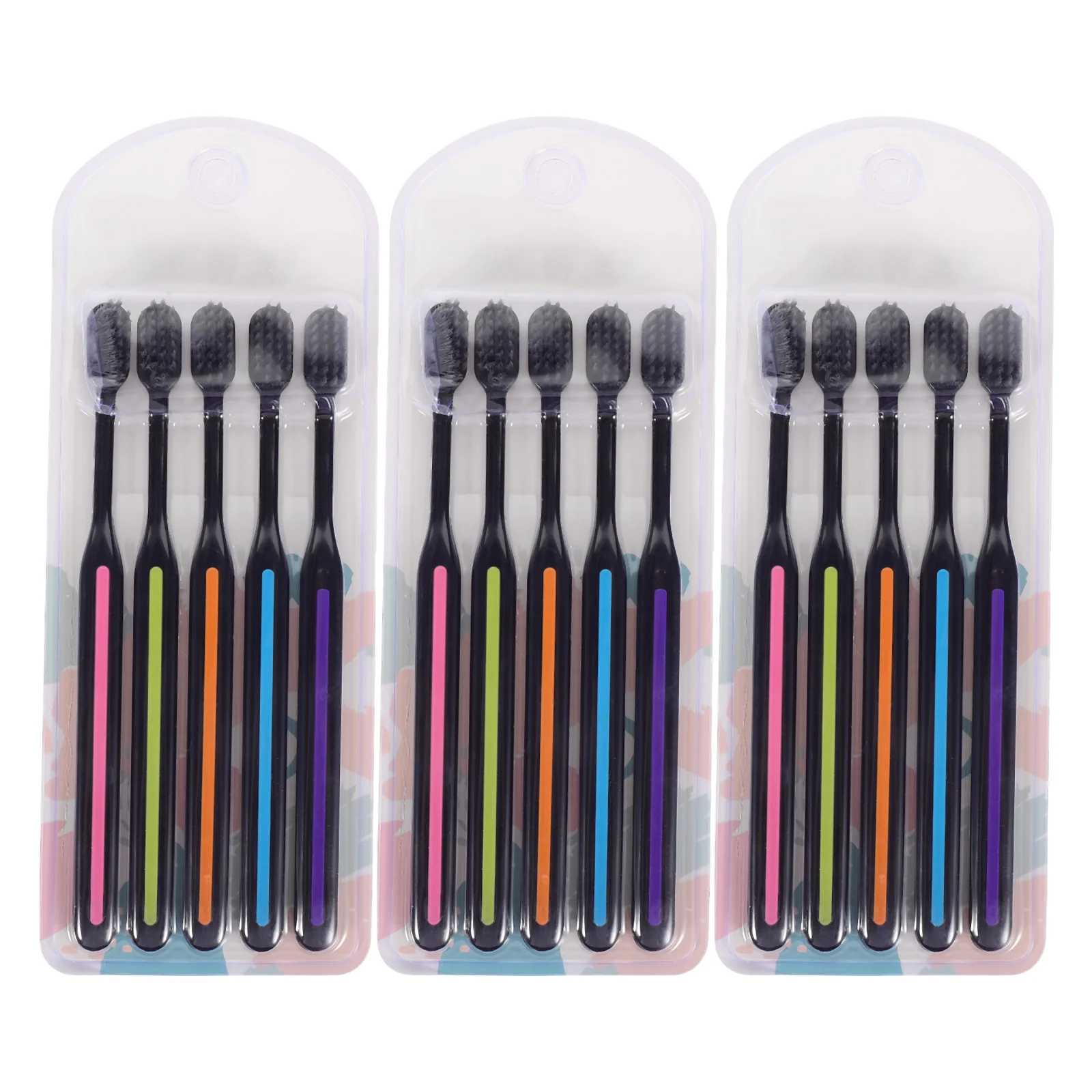 

15Pcs Gum Massaging Toothbrushes Firm Grip Wear-Resistant Bristles for Home and Travel Use Portable Convenient Oral Hygiene