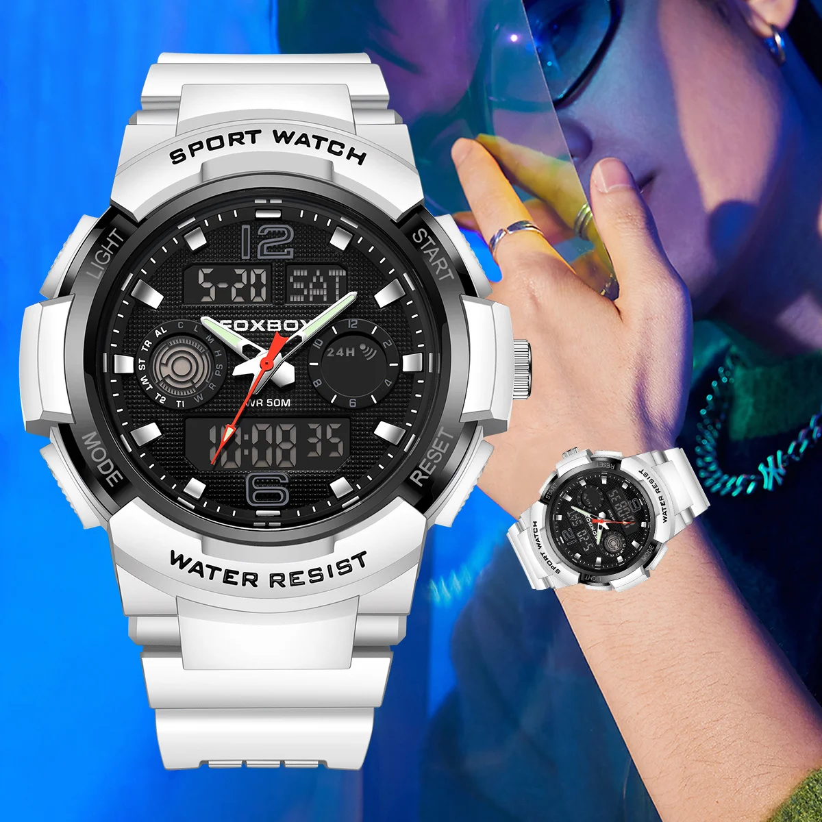 

LIGE силиконовые цифровые часы модные светящиеся двойной дисплей календарь мужские часы водостойкий хронограф спортивные военные мужские часы