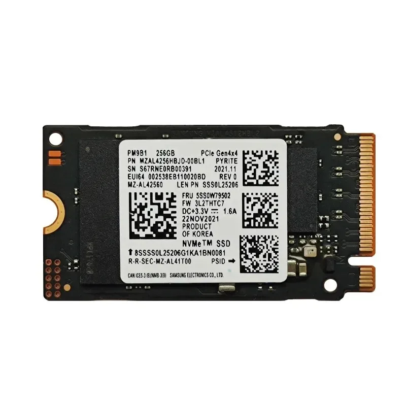 Оригинальный SSD PM9B1 1TB 512GB 256GB 2242 SSD PCIe Gen4 x4 NVME M.2 твердотельные накопители SSD для Samsung